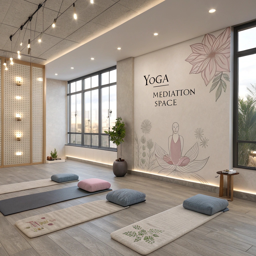 Yoga and meditation space